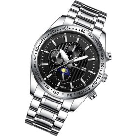 Resim Yingfu Fngeen 5800 Erkek Üç Göz, Altı Pim İzle, Öğrenci Kuvars, Beyaz Çelik Siyah, Renkli Takım Çok Renkli 