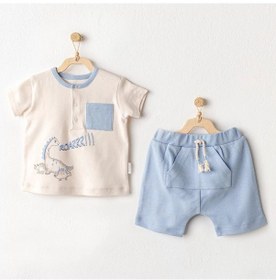 Resim Andywawa Ac25915 Dino 2'li Bebek Takım Blue Çok Renkli 