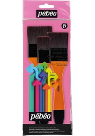 Resim Pebeo Set-17 Zemin Fırça Seti Sentetik 3'lü 