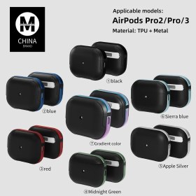Resim Sylar Airpods 3 (3.nesil) Mo-A8 Armor Kılıf - Siyah 