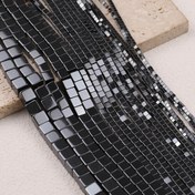 Resim 20-180 adet, 2-8 mm Siyah Dik Açı Küp Ham Taş Delikli Boş Boncuklar El Yapımı Bilezikler Kolyeler Küpe Takı Süslemeleri Ayakkabı Aksesuarları için Uygun 