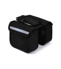 Resim Practika Bisiklet Çok Amaçlı Heybe Çanta Kadro Üstü Telefon Tutuculu - Siyah 