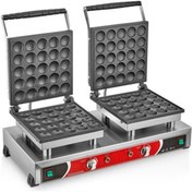 Resim KUTLU TİCARET Çiftli Yuvarlak Kapaklı Bubble Waffle Makinesi 