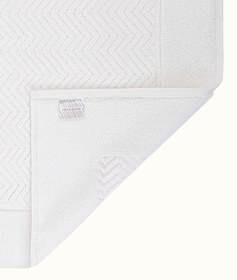 Resim Tilos Jakarlı Ayak Havlusu Beyaz 60x90 2225 - Beyaz / 60 x 90 