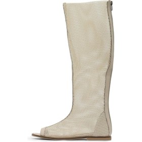 Resim Bueno Shoes Bej File-Deri Kadın Düz Çizme 30WC371 30WC371 