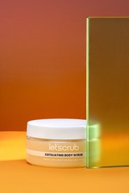 Resim LET'SCRUB Selülit Karşıtı Cilt Bakım Seti Vücut Peelingi Banyo Kesesi Doğal At Kılı Selülit Fırçası 