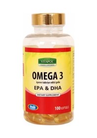 Resim Vitapol Omega 3 Balık Yağı 2X100 Softgel 