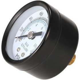 Resim 40mm 0 160psi 0 10bar Havuz Filtresi Su Basınç Kadranı Hidrolik Basınç Ölçer Metre 