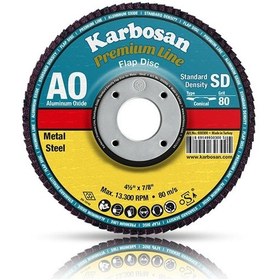 Resim Karbosan 180mm 80kum Ao Premium Line Flap Disk 