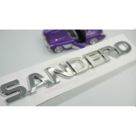 Resim Dacia Sandero Bagaj Krom Abs 3M 3D Yazı Logo Amblem 