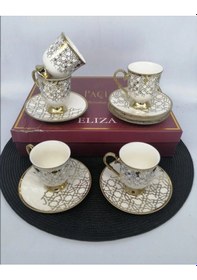 Resim Şnr 101880 Kahve Fincanı Eliza 6'lı Beyaz 