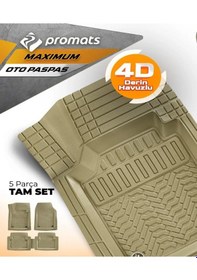 Resim Promats Renault Clio 5 2019 Sonrası 4d Oto Paspas Maximum Bej 