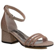 Resim Trend Adımlar Bakır Taş İşlemeli Saten Kız Çocuk Klasik Ayakkabı 