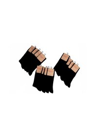 Resim Ozzy Socks 12'li Viskon Dikişsiz Erkek Soket Çorap Siyah 