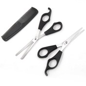 Resim Skygo Kuaför Seti Saç Kesme ve İnceltme Makası Tarak Hediye 3lü Set 