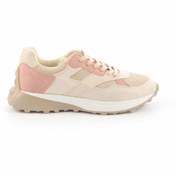 Resim Bambi Krem Pudra Süet Kadin Sneaker K01512242902 Bambi