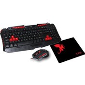 Resim Inca IKG-330 Oyuncu Klavye Mouse + Mouse Pad Set Inca
