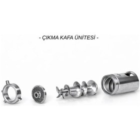 Resim Boğaziçi No 32 Çıkma Kafa Paslanmaz Kıyma Makinesi 380v 