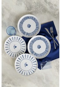 Resim Keramika Ocean Muse Nordıc Pasta Tabağı 22 Cm 4 Adet 22953-54 Çok Renkli 