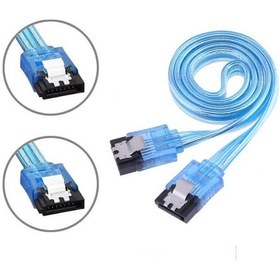 Resim 2 Adet - 1 Metre Sata 3.0 Data Kablosu 6gbps Destekli, Hdd & Ssd Uyumlu, Metal Klipsli 