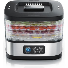 Resim Paslanmaz Çelik Kurutma Makinesi - 5 Bölmeli, Zamanlayıcı ve Sıcaklık Kontrolü - 240 Watt 