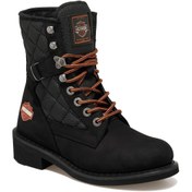 Resim Harley Davidson New Worker Unisex Deri Bot Siyah 