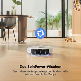 Resim Ultenic T10 Pro robot süpürge, silme fonksiyonlu, istasyonu, 4000 Pa temizlik robotu, uzun çalışma s 