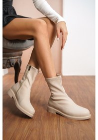 Resim Garantili D292 Kadın Soğuk Geçirmez Kışlık Bot Ten 