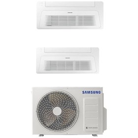 Resim Samsung WindFree Multi AJ050TXJ2KH/EA 5.2 kW 1 Dış + 2 İç Ünite (9+12) Tek Yön Kaset Tipi Klima 