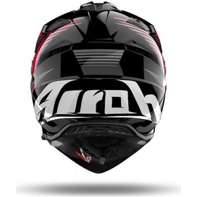 Resim Airoh Bandit Spicy Red Gloss Kask Kırmızı - Siyah 