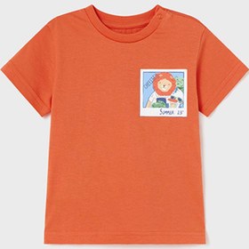 Resim Mayoral Erkek Bebek Gezgin Detaylı Kısa Kollu Tshirt 