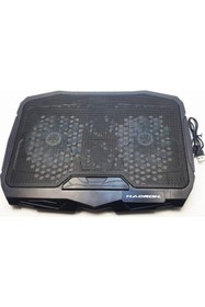 Resim Genel Markalar Hr2008 - 2020 Yeni Model 4 Fanlı Mavi Ledli 2 X Usb Port Notebook Soğutucu Stand Işıklı 