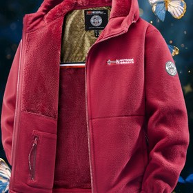 Resim Erkekler için Termal Fermuarlı Kapüşonlu Ceket - Tam Boyutta Zip Kapanışlı Ağır Hizmet Tipi Kışlık Mont, Altın Tonunda Full-Zipper Dış Kabuk & Önüde Uzun Süpürgelikli Kalınlaştırılmış Jacket, Çamaşır Makinesinde Yıkanabilir (Kayak ve Snowboard İçin Ideal, Şiddetli Soğuk Havada Erkeklere) Sade Renk Tasarımı ile Golden Fermerlik & Dolunaya Beden Görünümünde Kilitlenme, İstilik Sağlayan Dayanıklı Üst Katman, Sonbaharda Giyim 