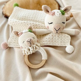 Resim Amigurumi Lama Oyuncağım - 2li Bebek Seti 