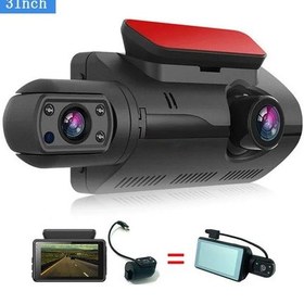 Resim Usb 2.0 Dash Kaydedici Kamera 3 Inç Araba Dvr Çift Kamera Video Kaydedici Hd1080p A68 Without Wıfı 32g 