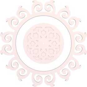 Resim Motifpiyer Lamba Tavan Göbeği 14-Motifli-Yuvarlak-1-Dış Çıtalı 