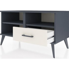 Resim Hyperion Şifonyer 2 Raflı Tek Çekmeceli 88x44x48 Antrasit-antrasit/aytaşı Antrasit/aytaşı 
