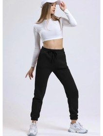 Resim Biçomi 3 İplik Şardonlu Paça Lastikli Eşofman Siyah İs001 Siyah 