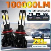 Resim Chuangyinshop 2 Adet Kıngsofe Yüksek Güçlü H4 Led Far 9005 Hb3 9006 H7 H11 H13 9012 Oto Far Ampulü 6500k 