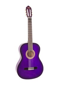 Resim Valencia Vc103tpps Klasik Gitar Çelik Sap 3/4 Mor Sunburst 