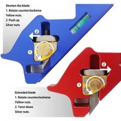 Resim Pazly Ahşap Kenar Düzeltme Planyası - 45 Eğimli, Ayarlanabilir Derinlik, Düz+u Bıçaklı Ahşap İşleme Köşe Planyası - Uygun Her Türlü Ahşap İçin 