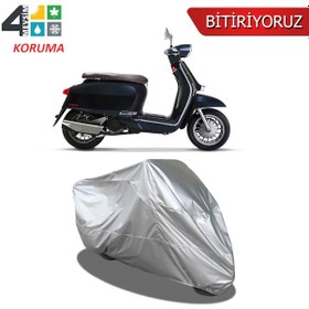 Resim Lambretta V200 Special Miflonlu Motosiklet Brandası 