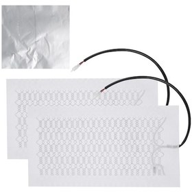 Resim Tenfowee 2 Adet 12v Karbon Fiber Otomobil Koltuk Isıtıcı Padı, Yazılabilir Beyaz Tam Tel Tipi, Kış İçin Arka Koltuk Elektrikli Isıtıcı Döşeme 