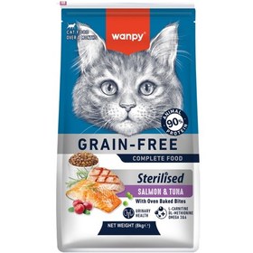 Resim Wanpy Tahılsız Somon Tuna Kısırlaştırılmış Kedi Maması 8 Kg 