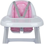 Resim Sevi Bebe Eko Mama Sandalyesi Minderi ART-157 Pembe Yıldız 