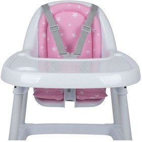Resim Sevi Bebe Eko Mama Sandalyesi Minderi ART-157 Pembe Yıldız 