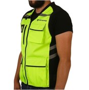 Resim Venom Vn-911 Motocu Reflektör Yelek Sarı 