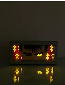 Resim Berserk Guts 3d Led Aydınlatma - 16 X 26 Renkli 