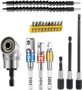 Resim Mufunye 105 Dar Boşluklar İçin Çelik Tornavida Uzantı Seti - 1/4" Hex Bağlantı, 10n/m Tork, Esnek Şaft Ve Fırça Uçları İle Depolama Çantası 