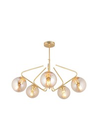 Resim Mildred 5'Li Gold Modern Sarkıt Genç Odası Mutfak Yatak Odası Salon Sarkıt Avize 